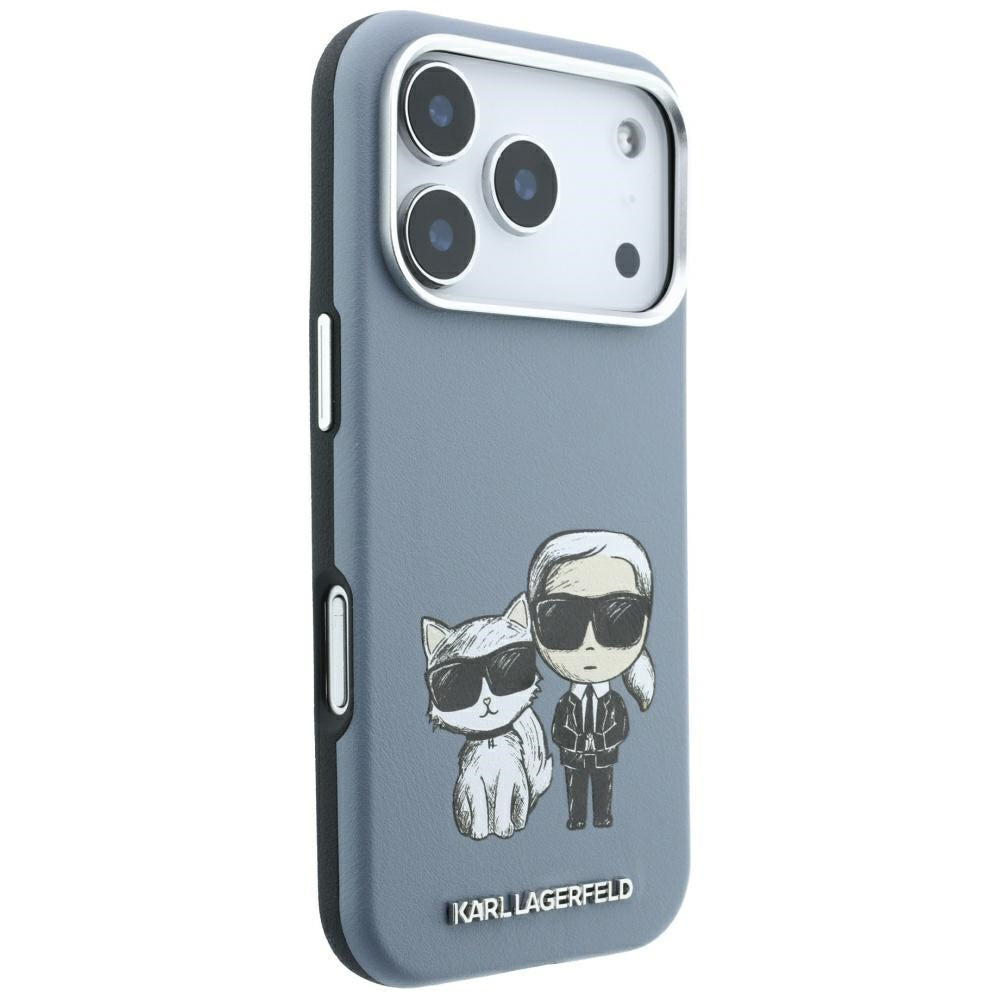 MagSafe-etui til Apple iPhone 18 Pro Max / 17 Pro Max, Karl Lagerfeld, KC Bodies Sketch, Blå