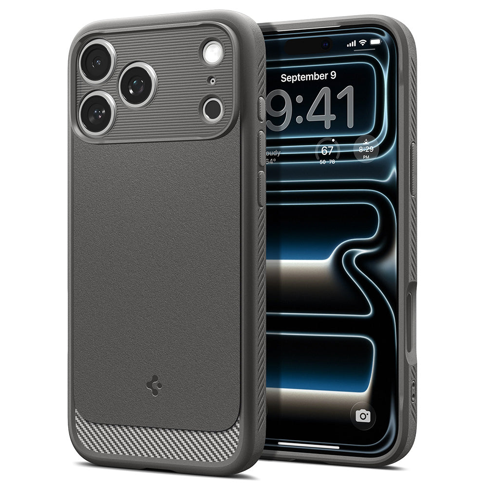 MagSafe-etui til Apple iPhone 18 Pro Max / 17 Pro Max, Spigen, Rugged Armor, Grå ACS12110