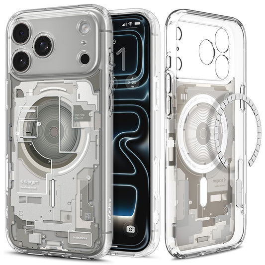 MagSafe-etui til Apple iPhone 18 Pro Max / 17 Pro Max, Spigen, Ultra Hybrid Zero One, Grå ACS12127