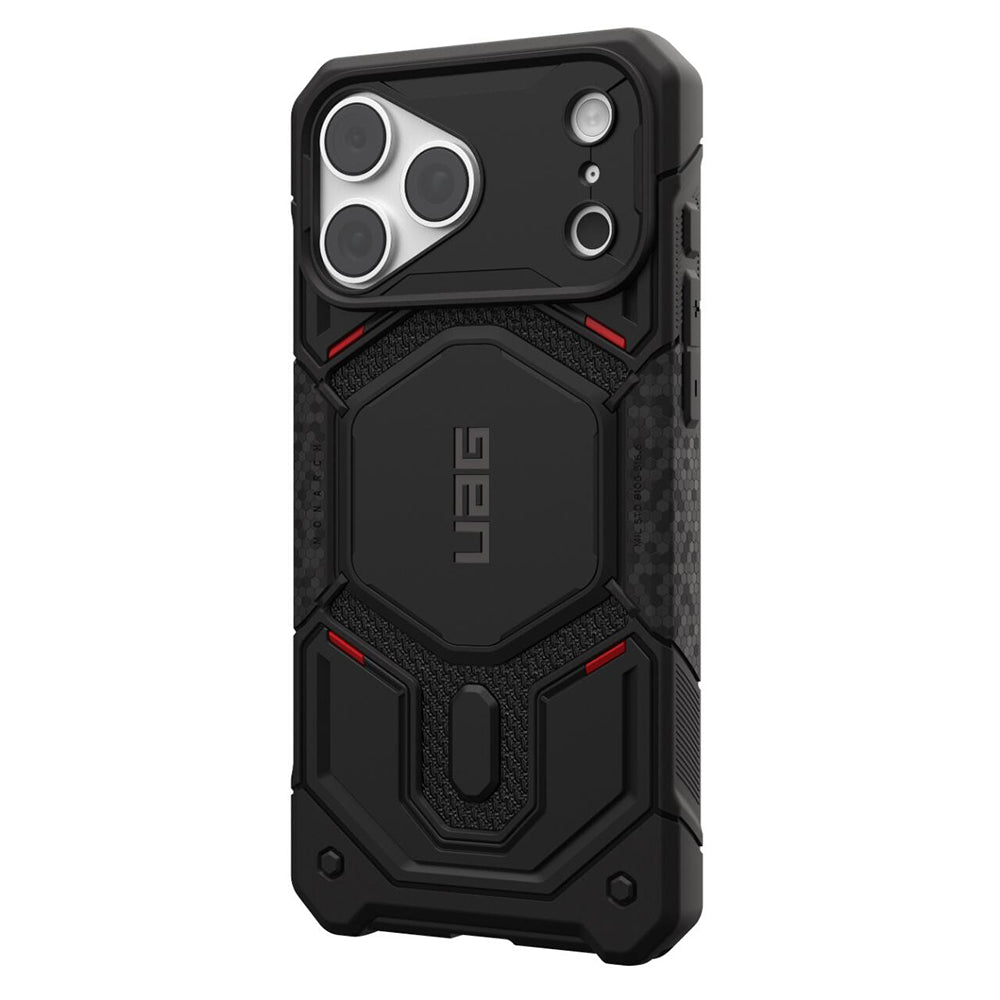 MagSafe-etui til Apple iPhone 18 Pro Max / 17 Pro Max, Urban Armor Gear Kevlar, Monarch Pro, Sort