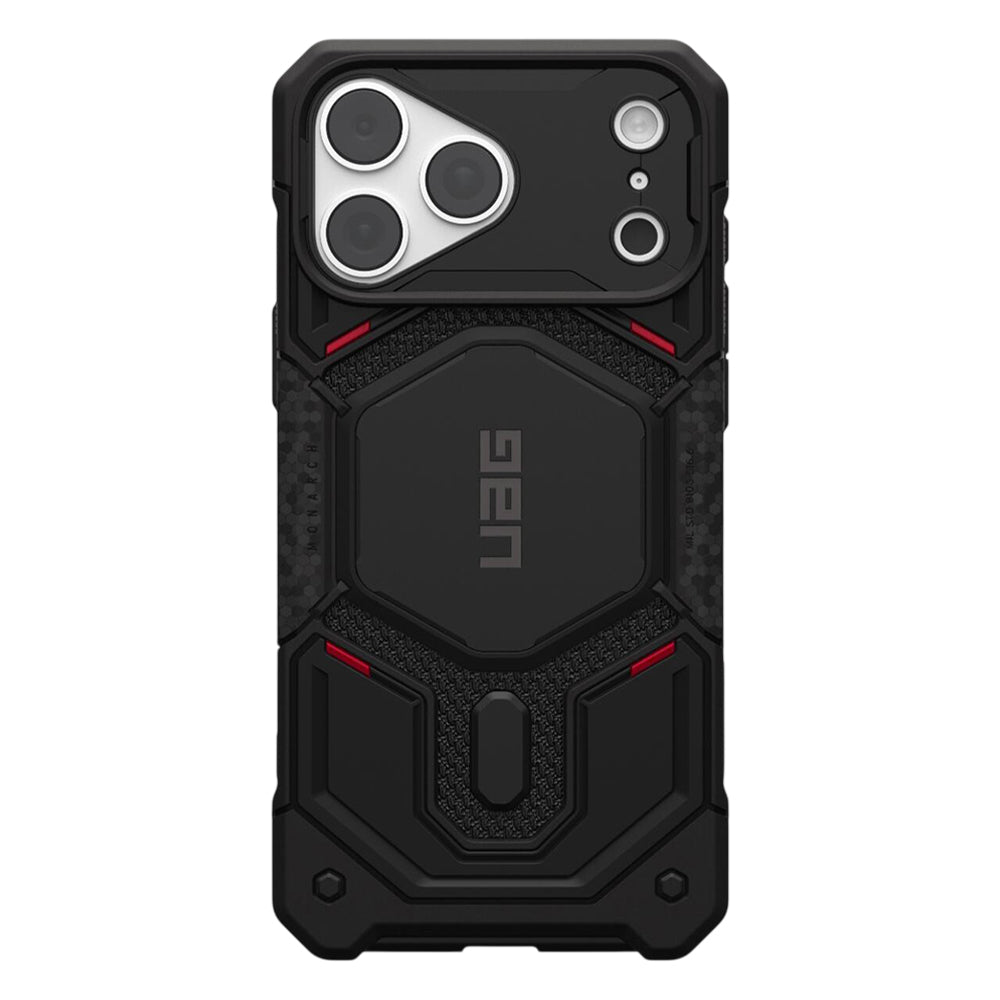 MagSafe-etui til Apple iPhone 18 Pro Max / 17 Pro Max, Urban Armor Gear Kevlar, Monarch Pro, Sort