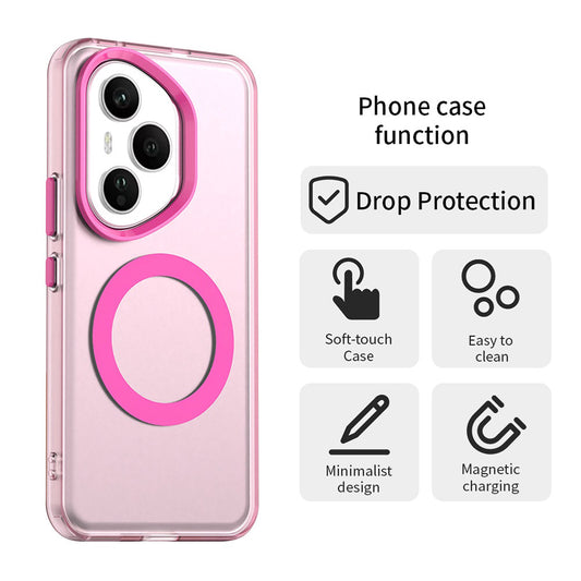 MagSafe-etui til Honor 400 Pro, Techsuit, CandyCase, Lyserød