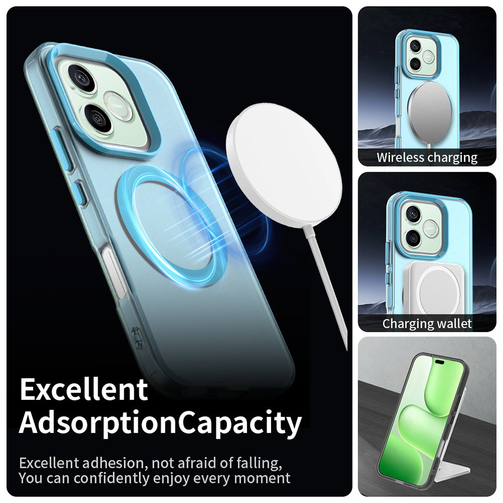 MagSafe-etui til Honor 600 Lite, Techsuit, CandyCase, Blå