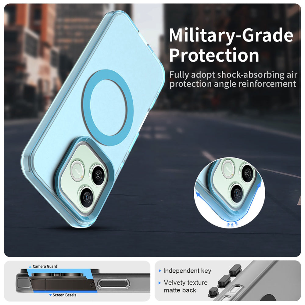 MagSafe-etui til Honor 600 Lite, Techsuit, CandyCase, Blå
