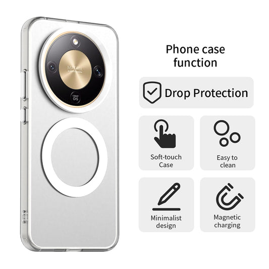 MagSafe cover til Honor Magic8 Lite, Techsuit, CandyCase, Hvid