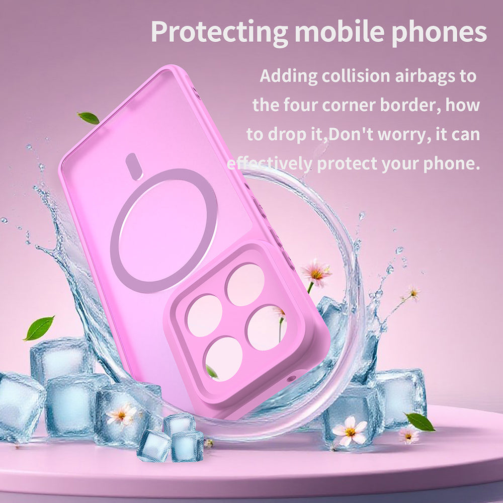 MagSafe Case for Motorola Edge 70, Techsuit, HaloFrost II, Pink