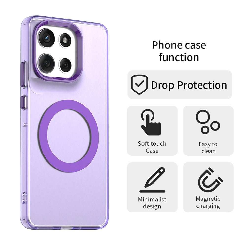 MagSafe cover til Motorola Moto G86, Techsuit, CandyCase, Lilla