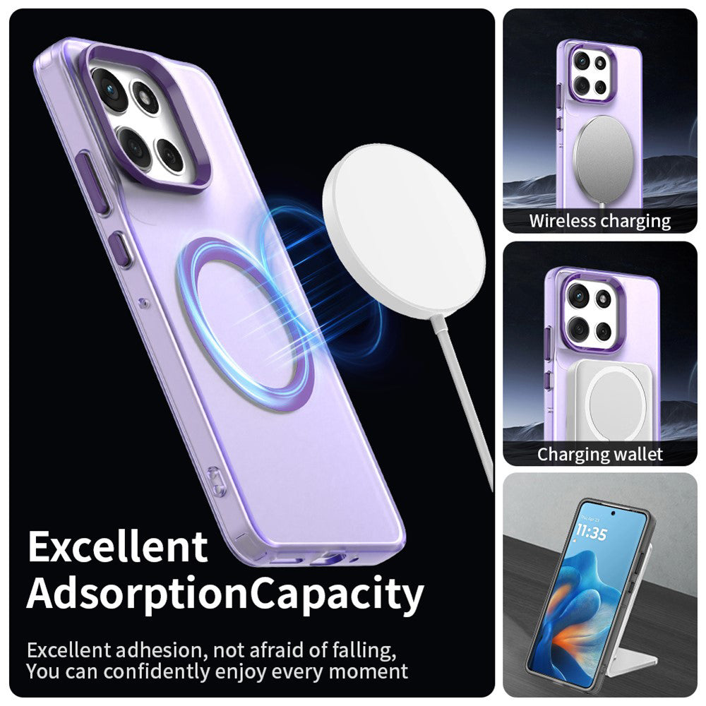 MagSafe cover til Motorola Moto G86, Techsuit, CandyCase, Lilla
