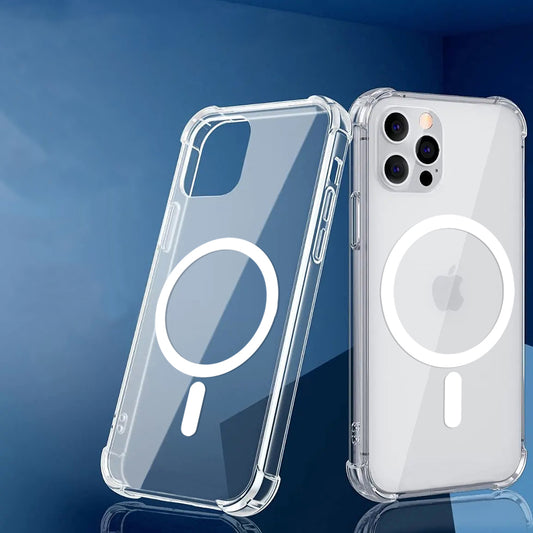 MagSafe-etui til Oppo A5 Pro 4G / A5 Pro, Techsuit, stødabsorberende, gennemsigtig