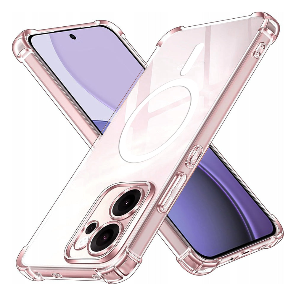 MagSafe cover til Oppo Reno14 FS 5G / Reno14 F, Techsuit, Stødsikker, Gennemsigtig