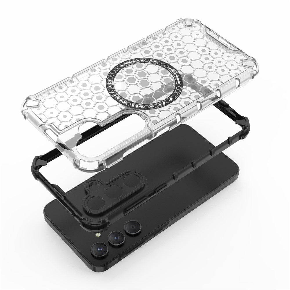MagSafe-etui til Samsung Galaxy A26 A266, Techsuit, HoneyComb Shield, Blå