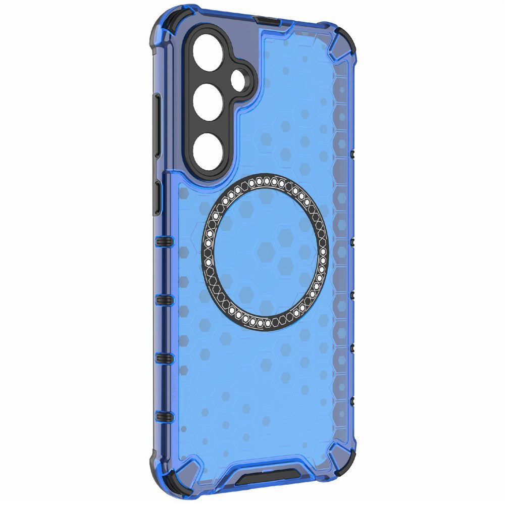 MagSafe-etui til Samsung Galaxy A26 A266, Techsuit, HoneyComb Shield, Blå