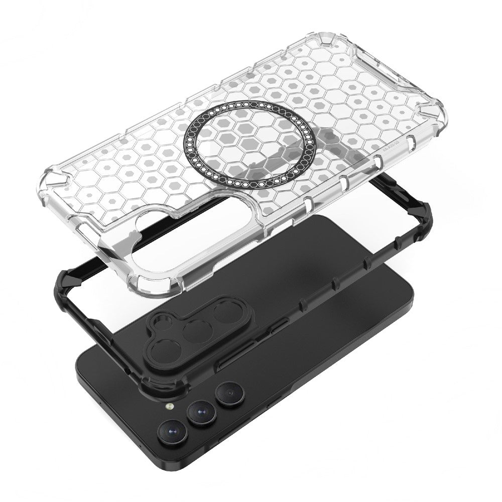 MagSafe-etui til Samsung Galaxy S24 Ultra S928, Techsuit, HoneyComb Shield, Blå