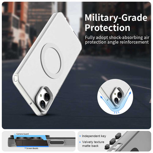 MagSafe-etui til Samsung Galaxy A05 A055, Techsuit, CandyCase, Hvid