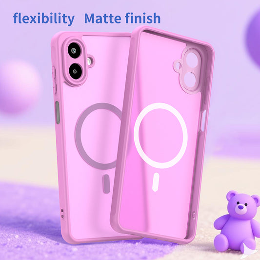 MagSafe Case for Samsung Galaxy A07 4G A075, Techsuit, HaloFrost II, Pink