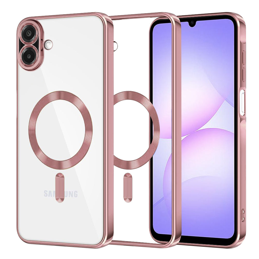 MagSafe-etui til Samsung Galaxy A07 4G A075, Techsuit, Luxury Crystal, Pink