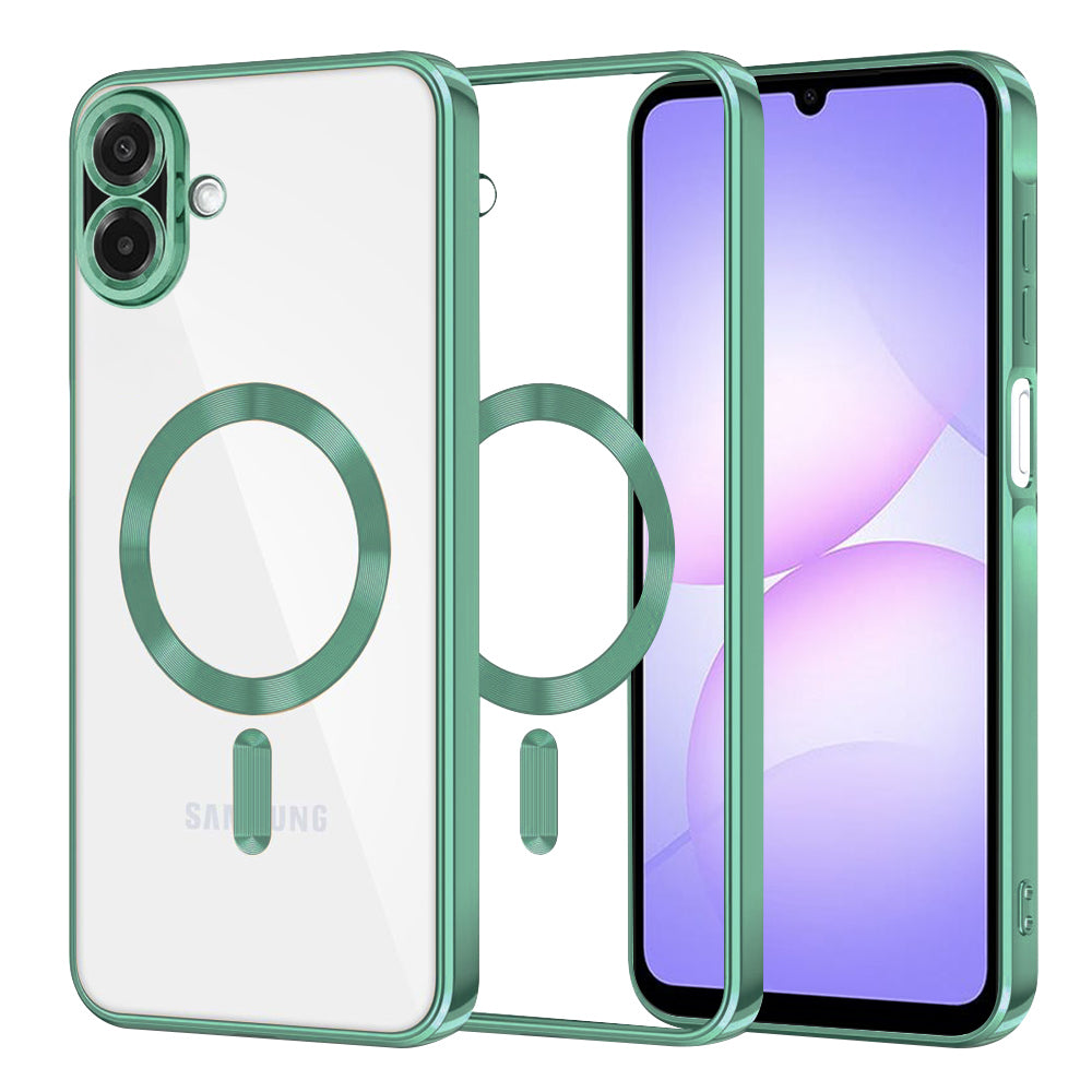 MagSafe-etui til Samsung Galaxy A07 4G A075, Techsuit, Luxury Crystal, Lysegrøn