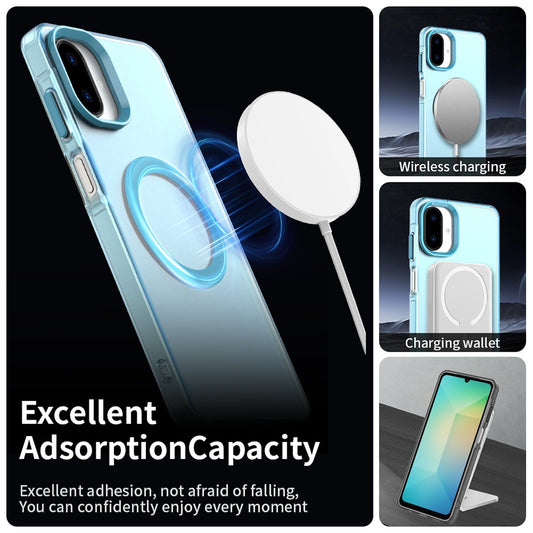 MagSafe-etui til Samsung Galaxy A07 4G A075, Techsuit, CandyCase, Blå