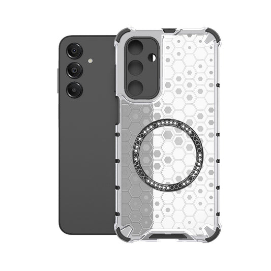 MagSafe-etui til Samsung Galaxy A16 5G A166 / A16 4G A165, Techsuit, HoneyComb Shield, Hvid