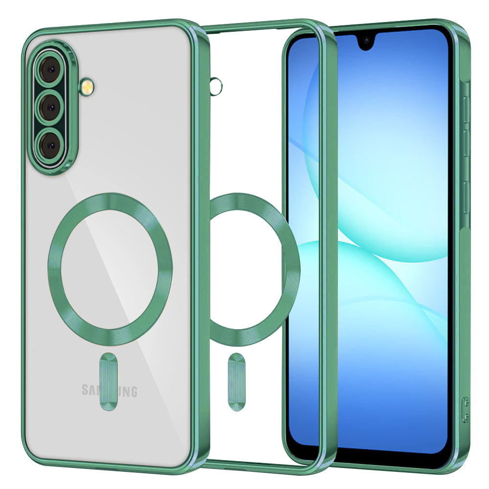 MagSafe-etui til Samsung Galaxy A17 4G A175 / A17 5G A176, Techsuit, Luxury Crystal, Lysegrøn