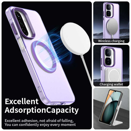 MagSafe-etui til Samsung Galaxy A26 A266, Techsuit, CandyCase, Lilla