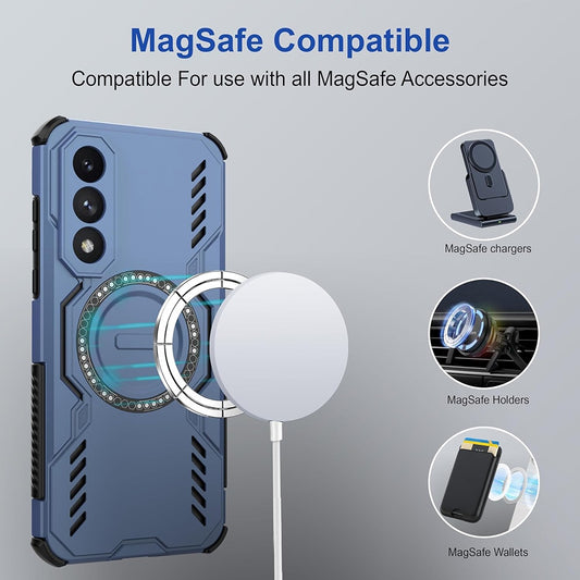 MagSafe-etui til Samsung Galaxy A27 5G, Techsuit, ArmorMag, Blå