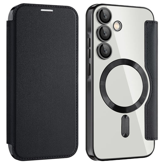 MagSafe-etui til Samsung Galaxy A35 5G A356, Techsuit, SmartMag Book, Sort