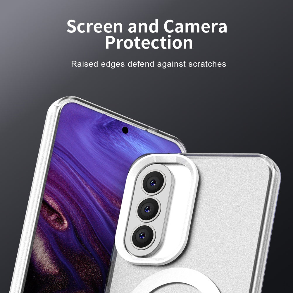 MagSafe cover til Samsung Galaxy A57 5G, Techsuit, CandyCase, Hvid