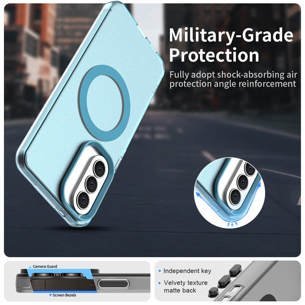 MagSafe cover til Samsung Galaxy A57 5G, Techsuit, CandyCase, Blå