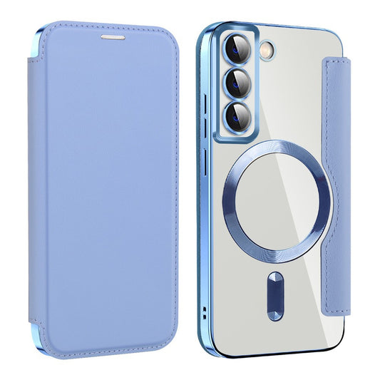 MagSafe-etui til Samsung Galaxy S22 5G S901, Techsuit, SmartMag Book, Blå