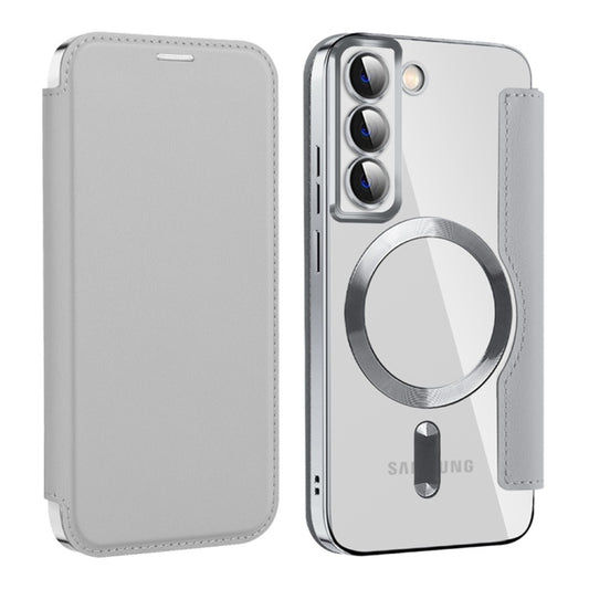 MagSafe-etui til Samsung Galaxy S22 5G S901, Techsuit, SmartMag Book, Grå