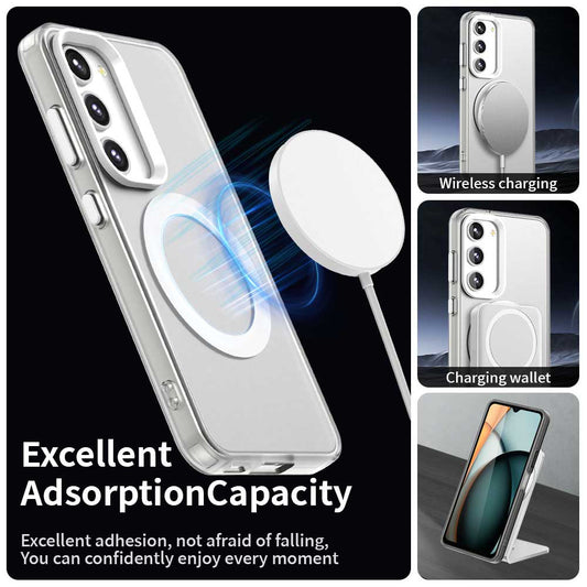 MagSafe-etui til Samsung Galaxy S23+ S916, Techsuit, CandyCase, Hvid
