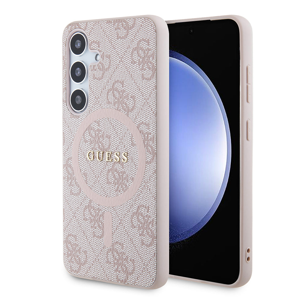 MagSafe cover til Samsung Galaxy S24 S921, Guess, 4G Collection, Pink