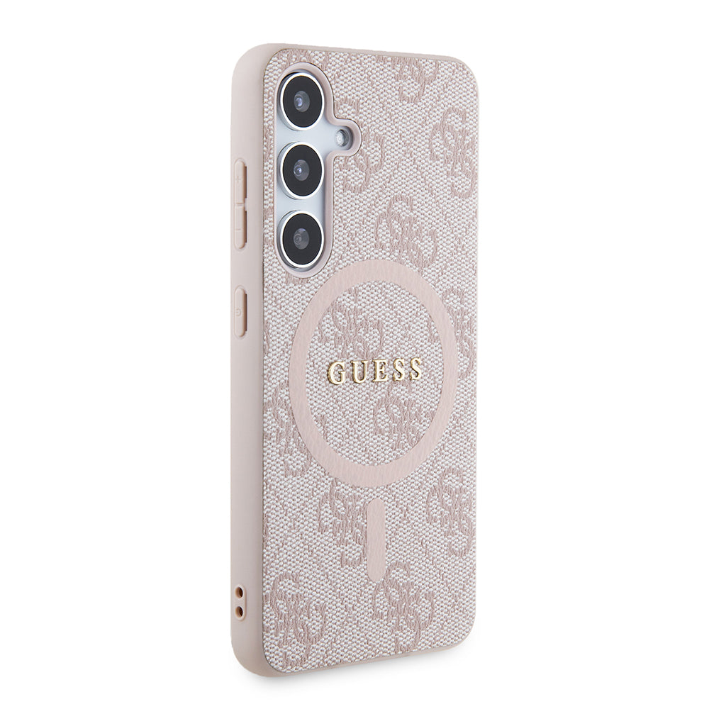 MagSafe cover til Samsung Galaxy S24 S921, Guess, 4G Collection, Pink