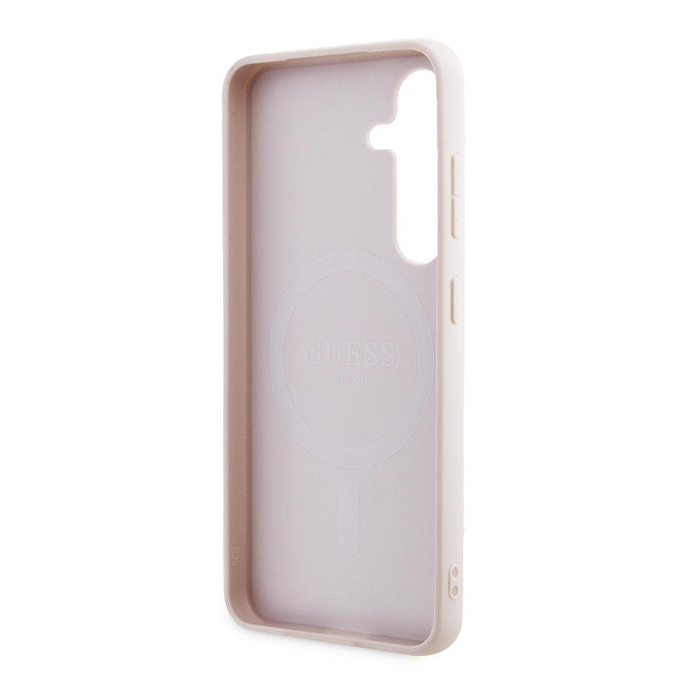 MagSafe cover til Samsung Galaxy S24 S921, Guess, 4G Collection, Pink