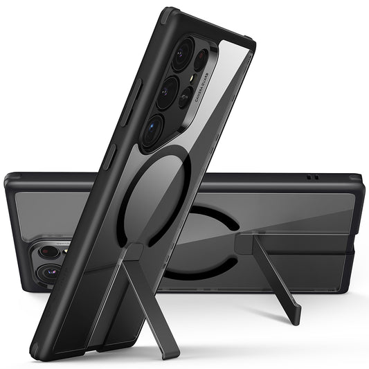 MagSafe cover til Samsung Galaxy S24 Ultra S928, ESR, Boost Flickstand, Sort Transparent