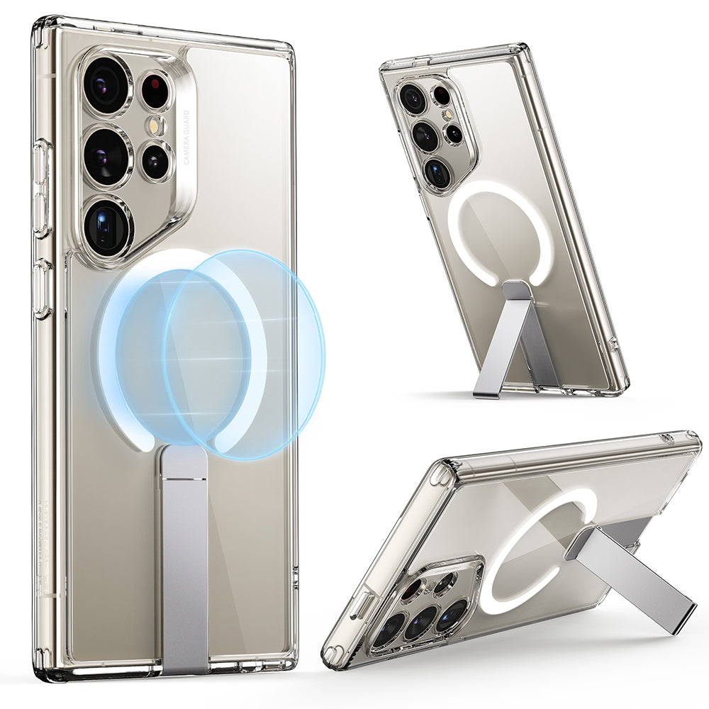 MagSafe cover til Samsung Galaxy S24 Ultra S928, ESR, Boost Flickstand, Gennemsigtig