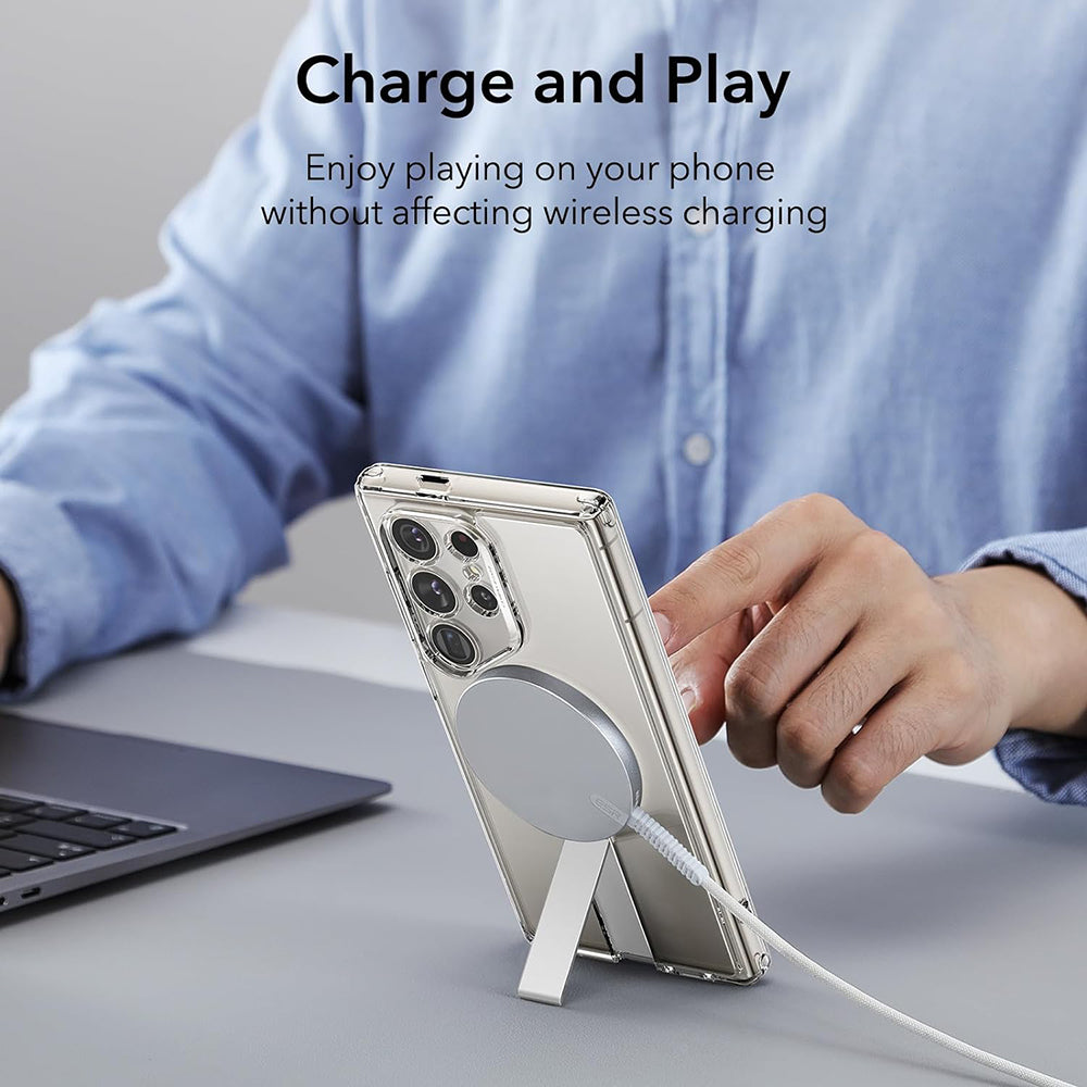 MagSafe cover til Samsung Galaxy S24 Ultra S928, ESR, Boost Flickstand, Gennemsigtig