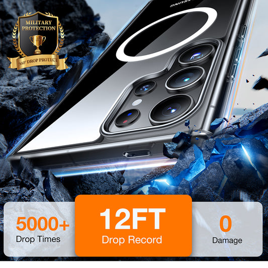 MagSafe cover til Samsung Galaxy S24 Ultra S928, Torras, Diamond, Transparent