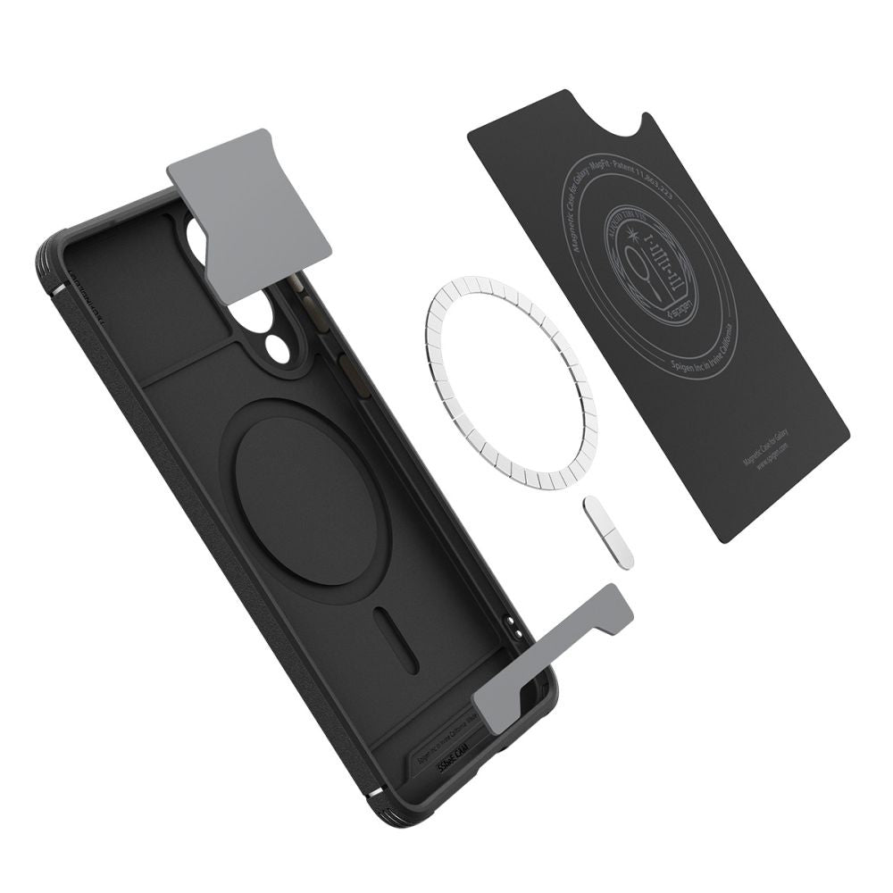 MagSafe Case for Samsung Galaxy S25 Edge S937, Spigen, Core Armor, Matte Black ACS09406