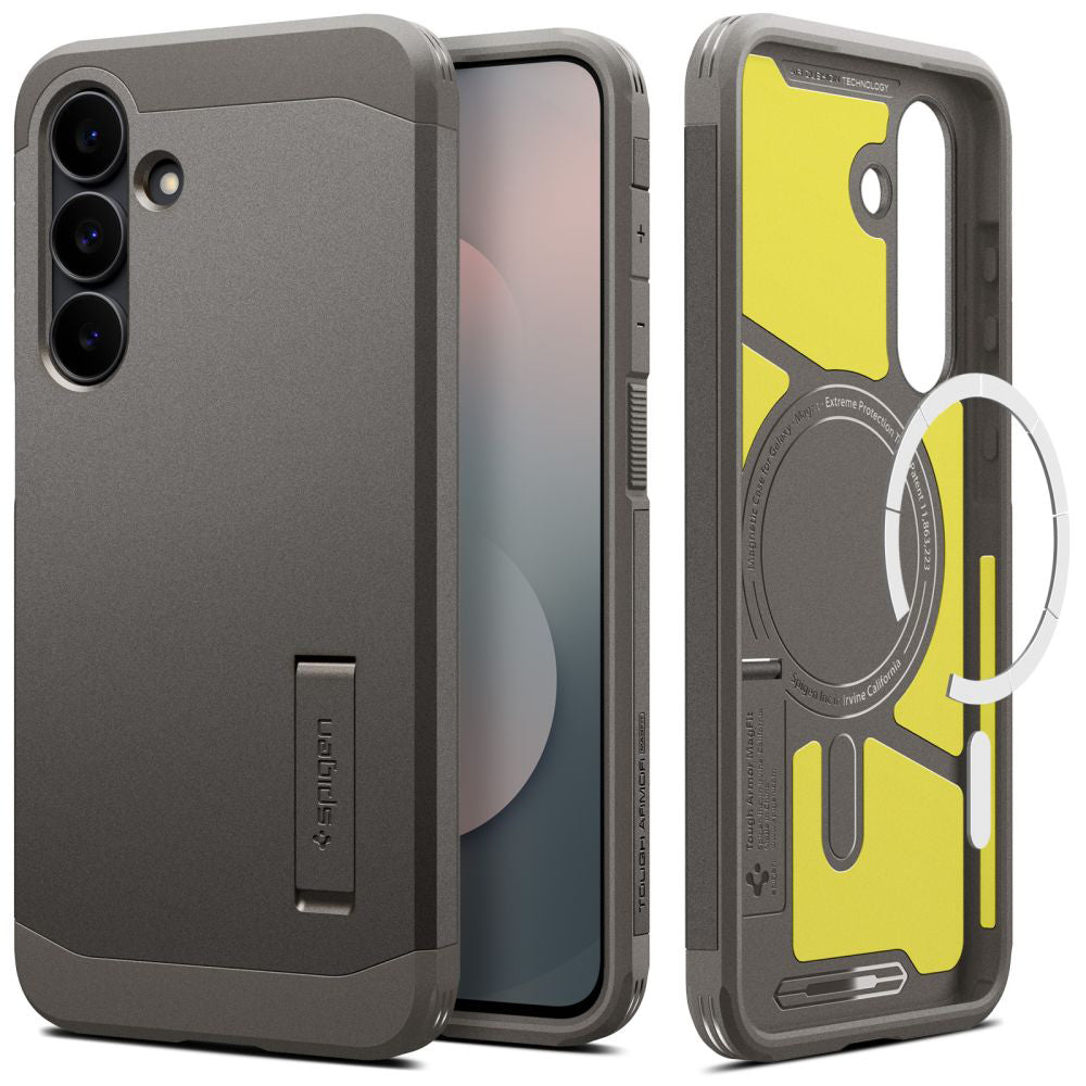 MagSafe cover til Samsung Galaxy S25 FE, Spigen, Tough Armor, Grå ACS10030