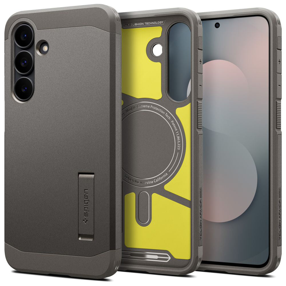 MagSafe cover til Samsung Galaxy S25 FE, Spigen, Tough Armor, Grå ACS10030