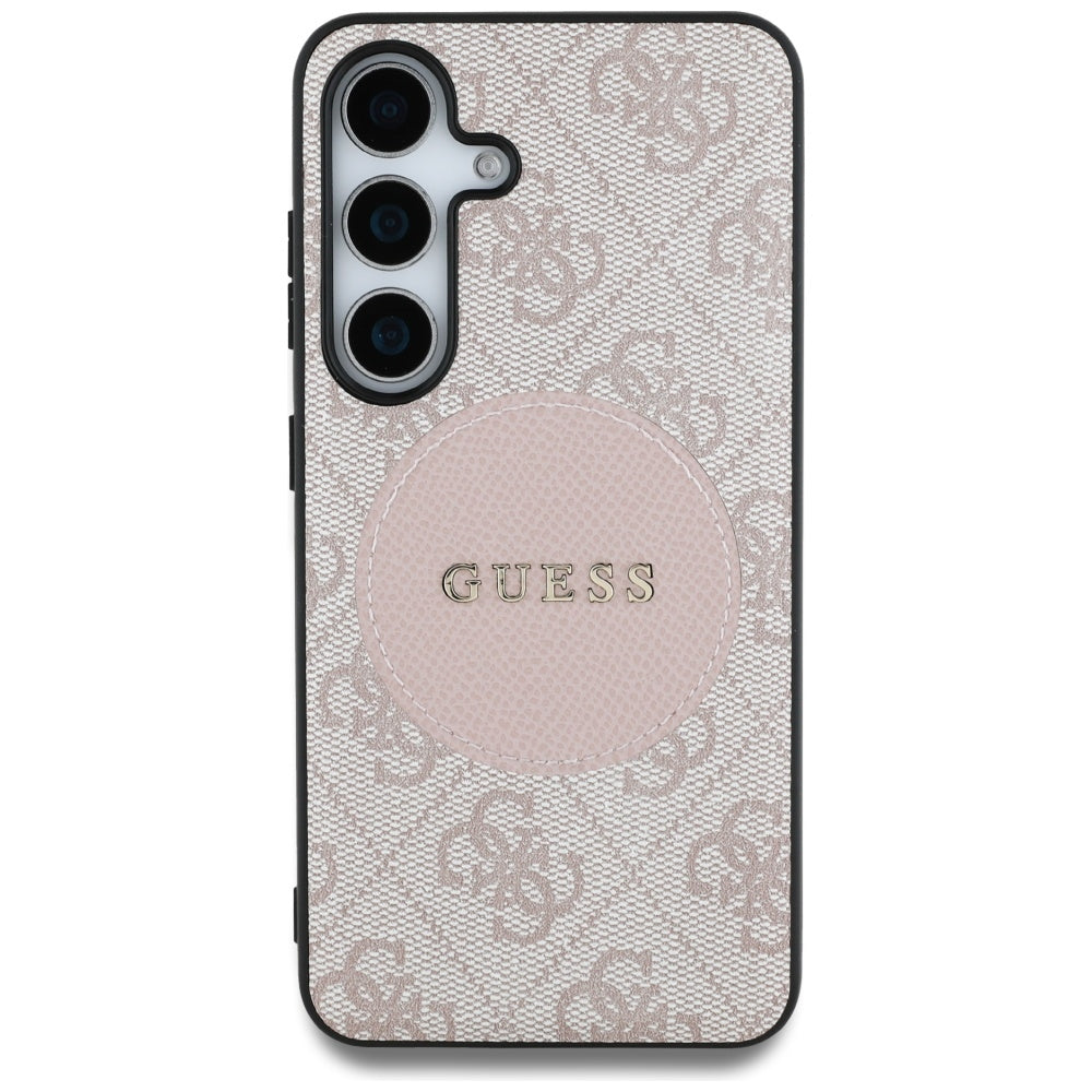 MagSafe cover til Samsung Galaxy S25+ S936, Guess, 4G Circle Classic Logo, Pink