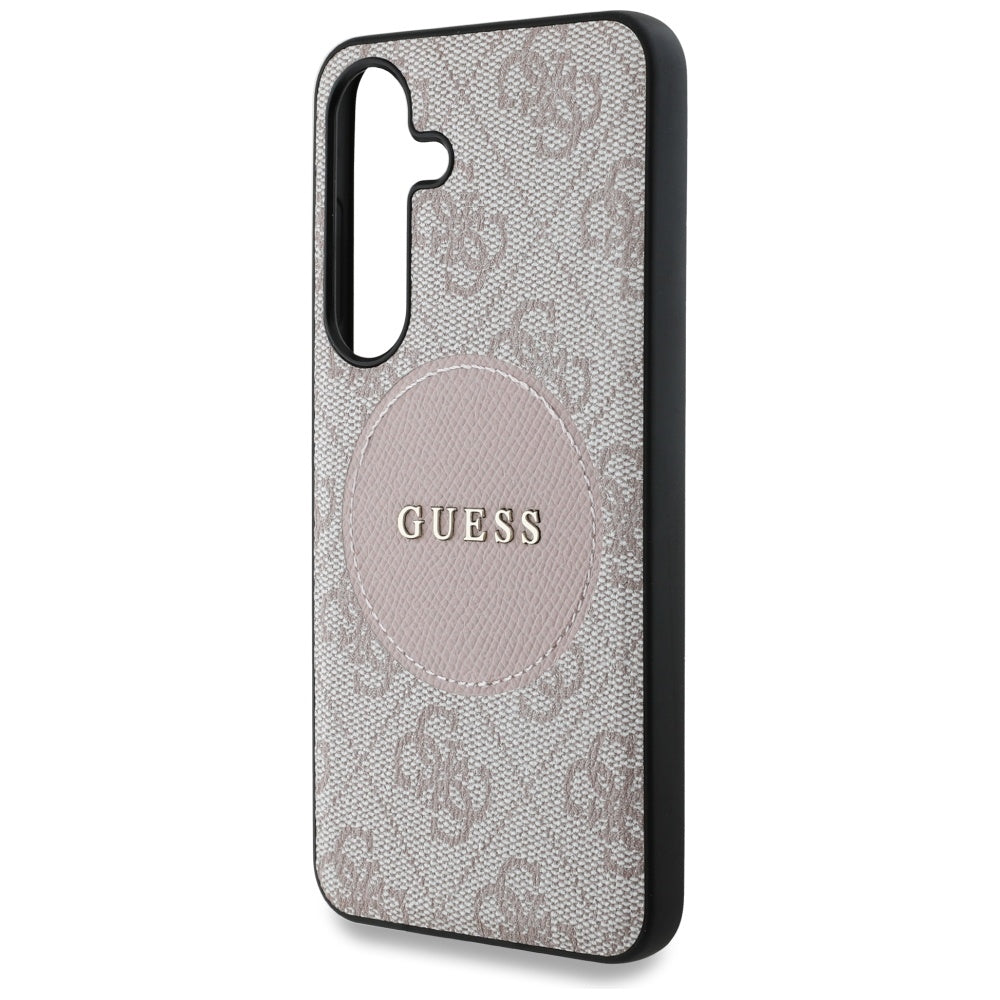 MagSafe cover til Samsung Galaxy S25+ S936, Guess, 4G Circle Classic Logo, Pink