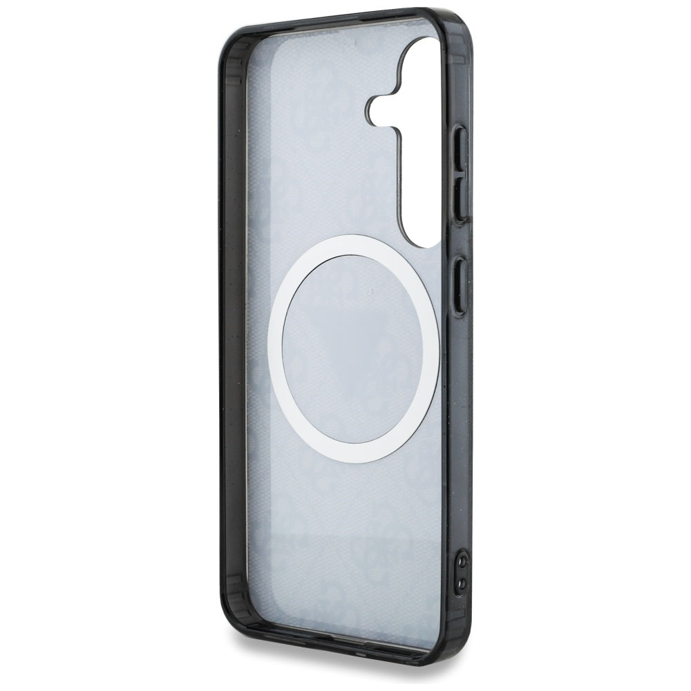 MagSafe cover til Samsung Galaxy S25+ S936, Guess, IML Glitter 4G Circle Triangle, Sort