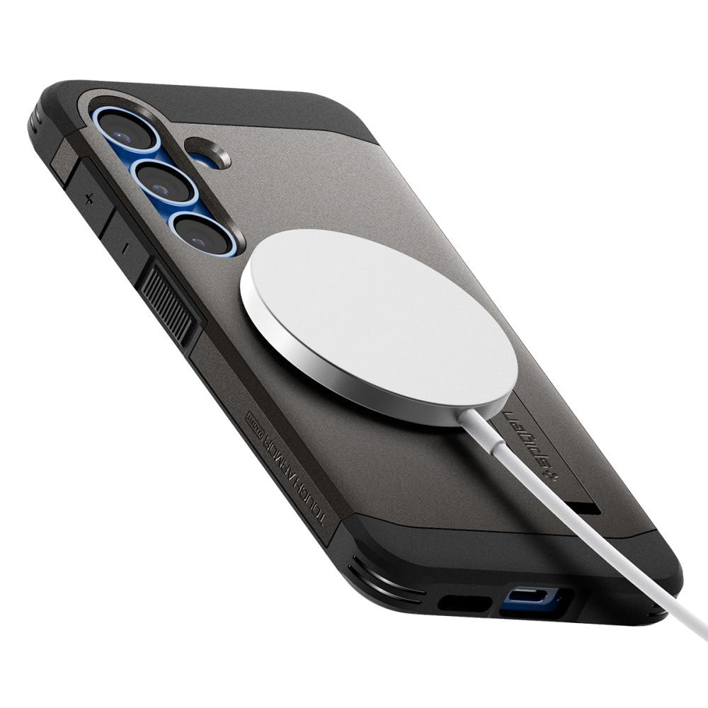 MagSafe Case for Samsung Galaxy S25+ S936, Spigen, Tough Armor, Gray