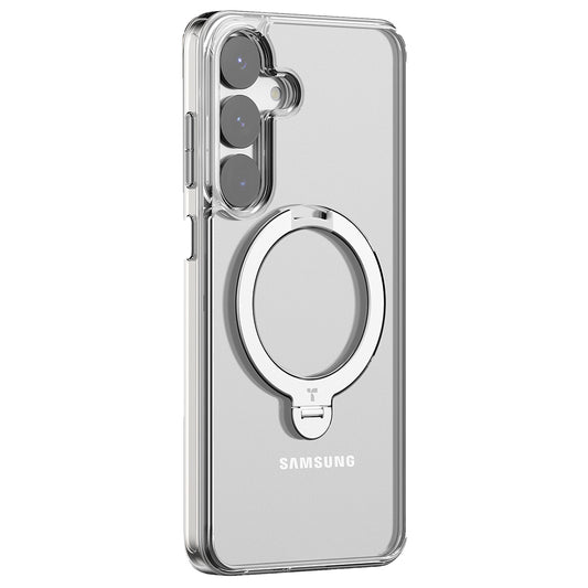 MagSafe cover til Samsung Galaxy S25+ S936, Torras, Ostand Spin, Gennemsigtig