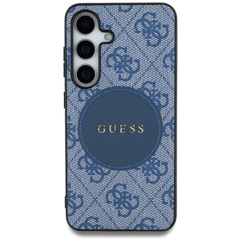 MagSafe cover til Samsung Galaxy S25 S931, Guess, 4G Circle Classic Logo, Blå