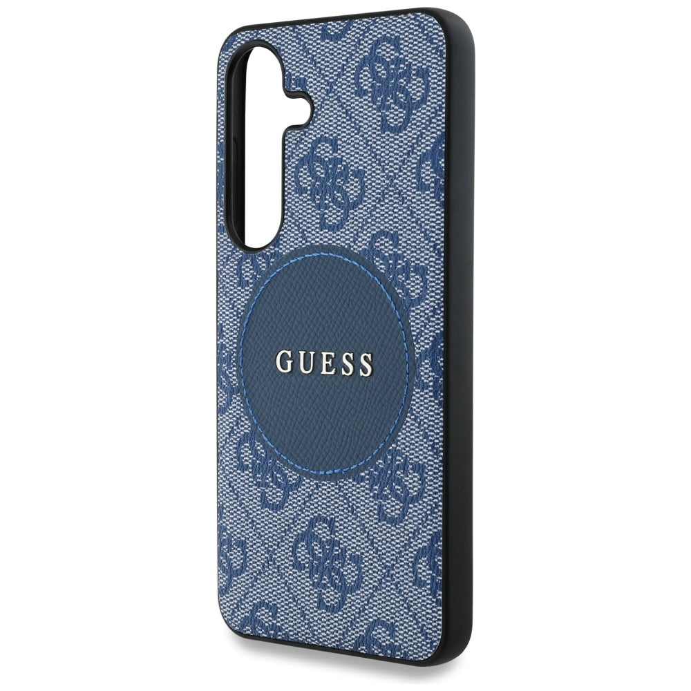 MagSafe cover til Samsung Galaxy S25 S931, Guess, 4G Circle Classic Logo, Blå