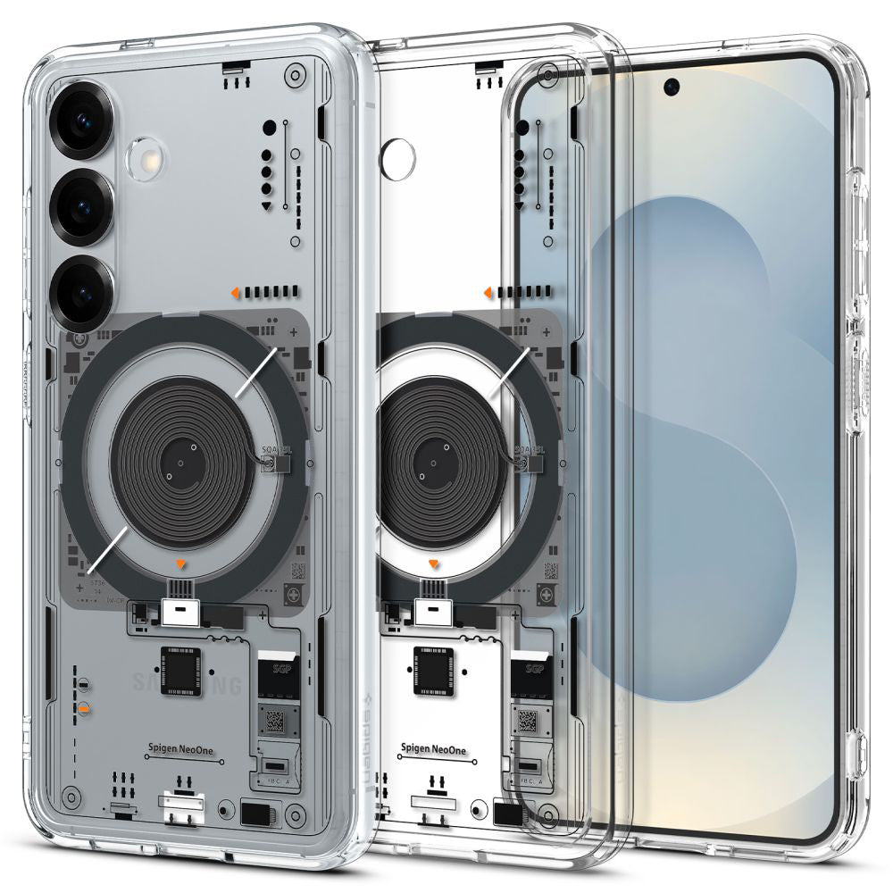 MagSafe cover til Samsung Galaxy S25 S931, Spigen, Ultra Hybrid Neo One, Transparent ACS09470